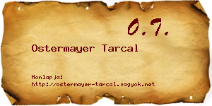 Ostermayer Tarcal névjegykártya